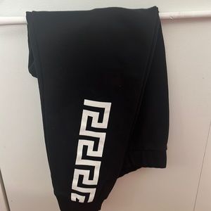 Kids black Versace sweat pants